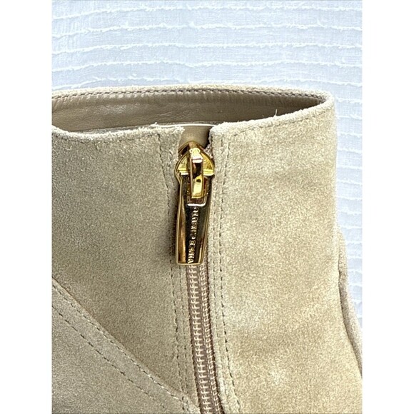 (E2) Vince Camuto Amtinda Square Toe Block Heel Leather Bootie Tortilla 8.5 M - Picture 8 of 15